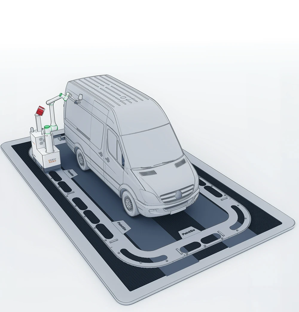 PPS_PaintGo-98E_Kabine_Transporter PaintGo® 98E | Lackierroboter für Transporter- und Leichnutzfahrzeug-Lackierung für den OEM- und Refinish-Bereich